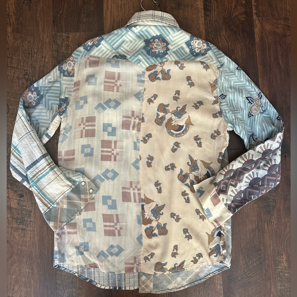 Kennington Men's Patchwork Long Sleeve Flannel Sh… - image 2